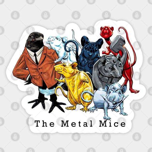 The Metal Mice Sticker by ThirteenthFloor